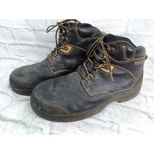 Orthofeet 681 Orthopedic Mens Work Boots Shoes Sz 13 2E Wide Hard Toe S13